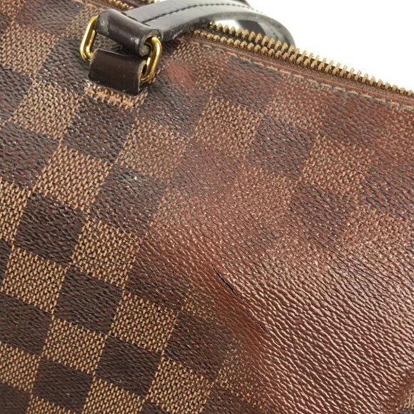 LOUIS VUITTON N41012 Damier Jena PM Tote Bag Shoulder Bag Canvas Ebene Brown - Picture 15 of 16